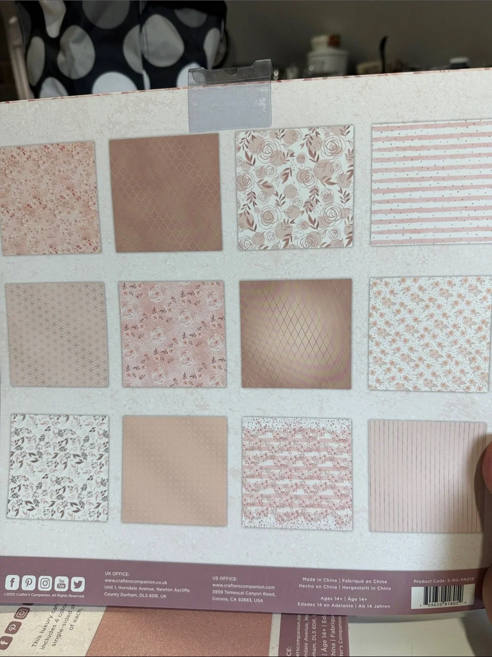 Crafters Companion Rose Gold Paper Pad and Luxury Mixed Cardstock